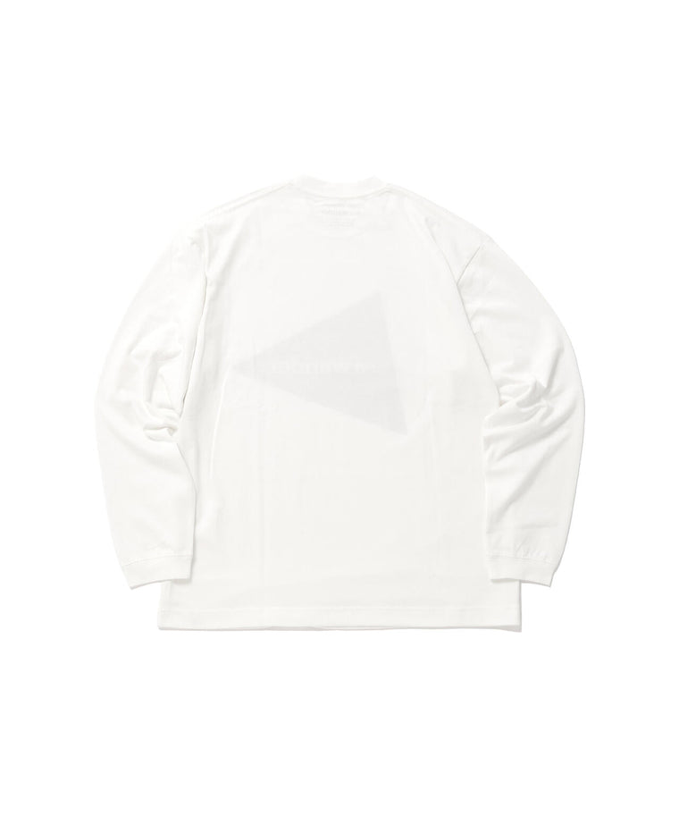 AND WANDER AND WANDER LOGO LS T-WHITE