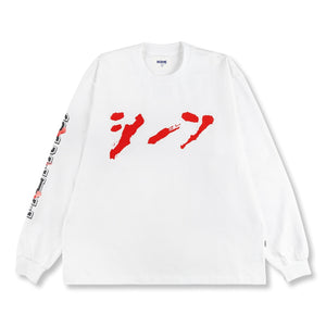 SCENE BY ICE FIRE ANIME B_LONG TEE-WHITE RED