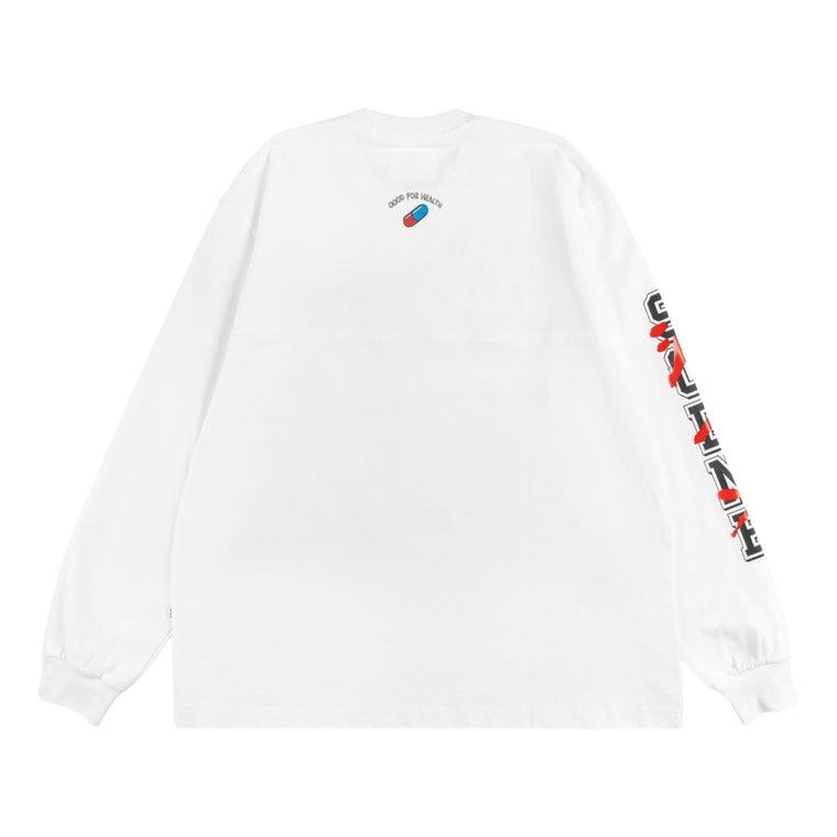 SCENE BY ICE FIRE ANIME B_LONG TEE-WHITE RED