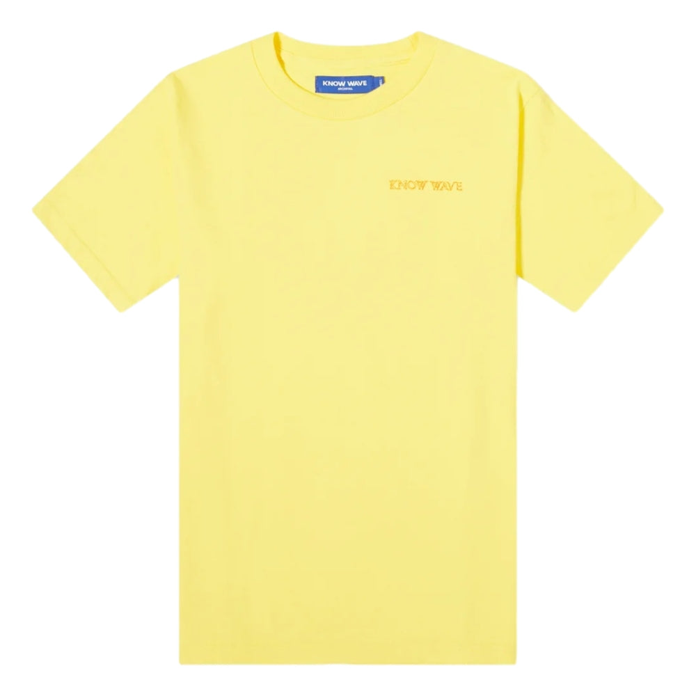 KNOW WAVE ANXIETY LOGO T-YELLOW