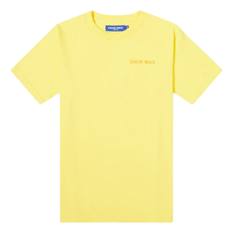 KNOW WAVE ANXIETY LOGO T-YELLOW