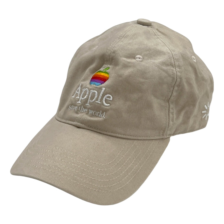 2ND CLOSET APPLE SAVE THE WORLD CAP-BEIGE