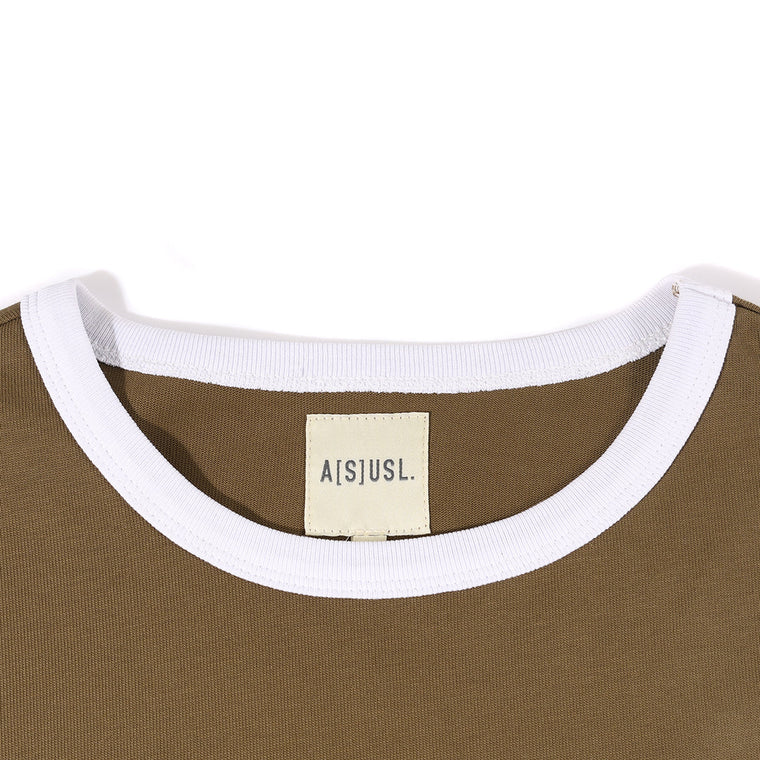 A[S]USL WOMEN'S VINTAGE RINGER TEE-SAND