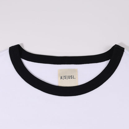 A[S]USL WOMEN'S VINTAGE RINGER TEE-WHITE