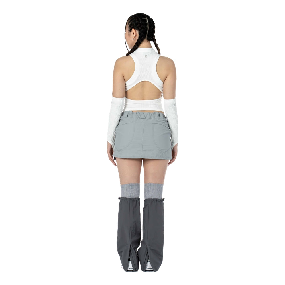 ASTRA POLISH MINI SKIRT-BLACK