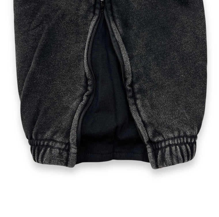 2ND CLOSET LOVERS WASHED CARGO SWEATPANTS-BLACK