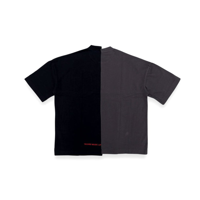 2ND CLOSET PEACE PIGEON REWORKED POLO SHIRT-BLACK
