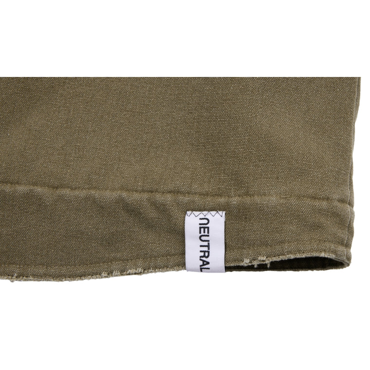 NEUTRAL SOCIETY BOREDOM CANVAS JACKET-OLIVE