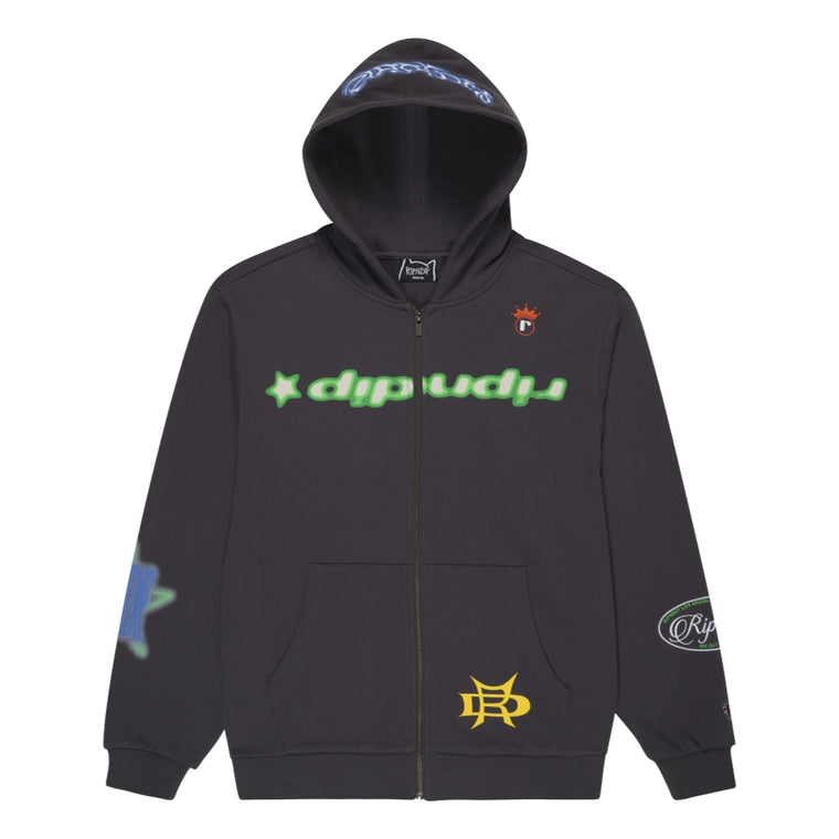 RIPNDIP ALLURE ZIP HOODIE-BLACK