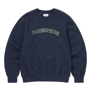 THIS IS NEVER THAT ARCH-LOGO CREWNECK-NAVY