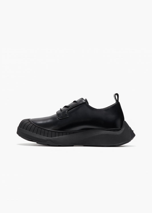 HIDDEN WHITE ASHER LEATHER OXFORD SHOES-BLACK