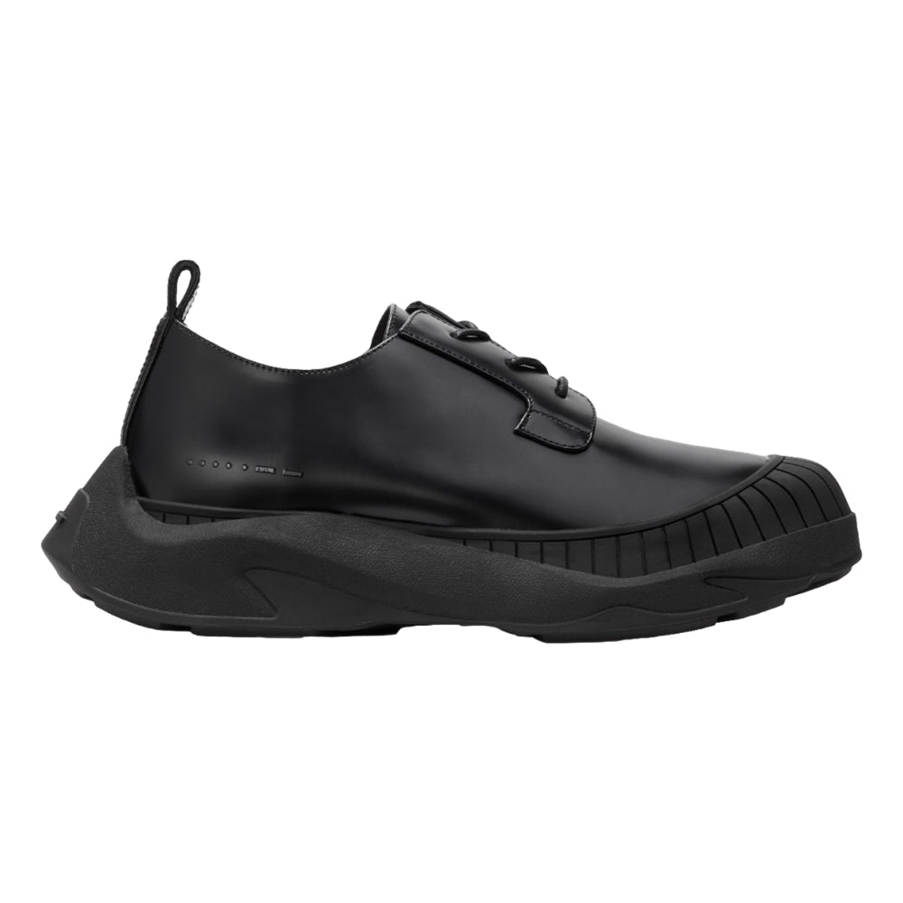 HIDDEN WHITE ASHER LEATHER OXFORD SHOES-BLACK