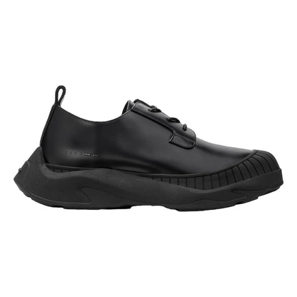 HIDDEN WHITE ASHER LEATHER OXFORD SHOES-BLACK