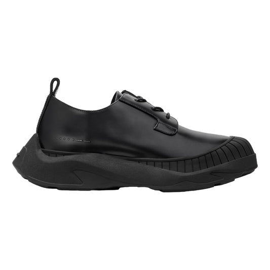 HIDDEN WHITE ASHER LEATHER OXFORD SHOES-BLACK
