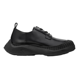 HIDDEN WHITE ASHER LEATHER OXFORD SHOES-BLACK