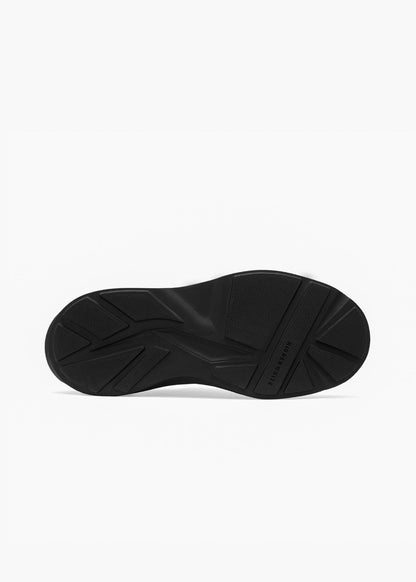 HIDDEN WHITE ASHER LEATHER OXFORD SHOES-BLACK