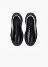 HIDDEN WHITE ASHER LEATHER OXFORD SHOES-BLACK