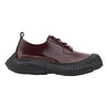 HIDDEN WHITE ASHER LEATHER OXFORD SHOES-BURGUNDY