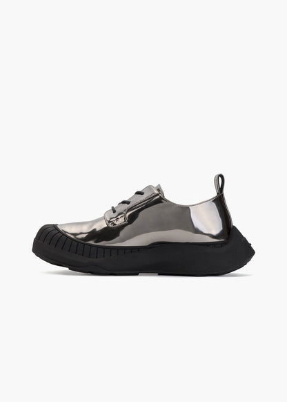 HIDDEN WHITE ASHER LEATHER OXFORD SHOES-GUNMETAL