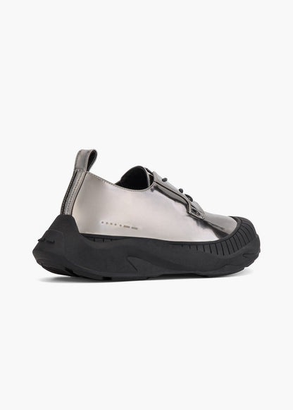 HIDDEN WHITE ASHER LEATHER OXFORD SHOES-GUNMETAL