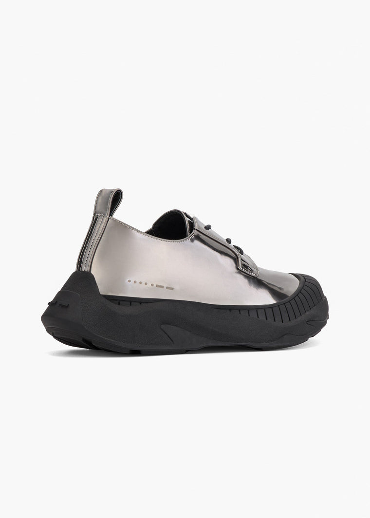 HIDDEN WHITE ASHER LEATHER OXFORD SHOES-GUNMETAL