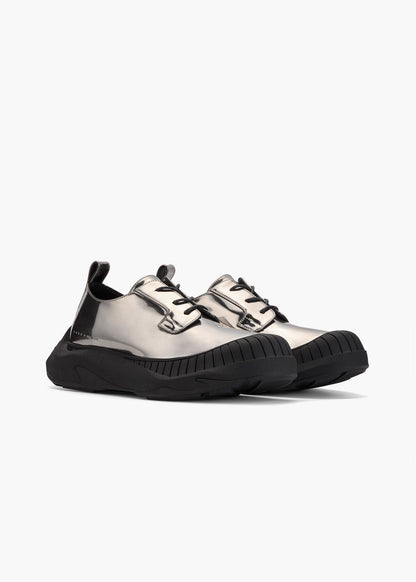 HIDDEN WHITE ASHER LEATHER OXFORD SHOES-GUNMETAL