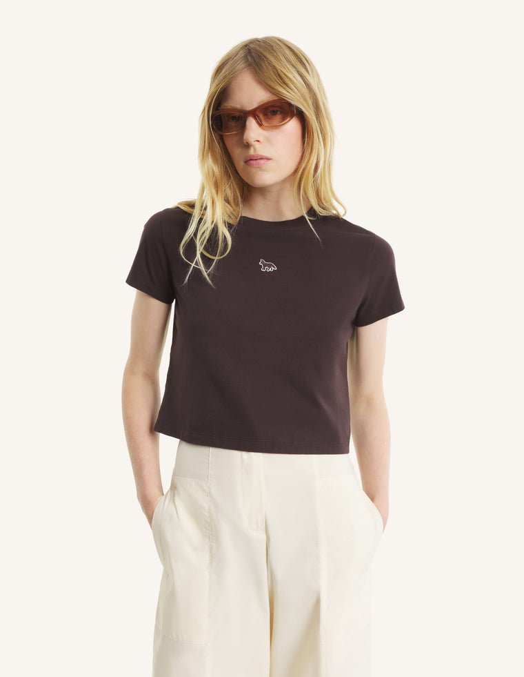 MAISON KITSUNE WOMEN'S BABY FOX BABY TEE-SHIRT-GANACHE