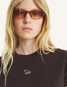 MAISON KITSUNE WOMEN'S BABY FOX BABY TEE-SHIRT-GANACHE