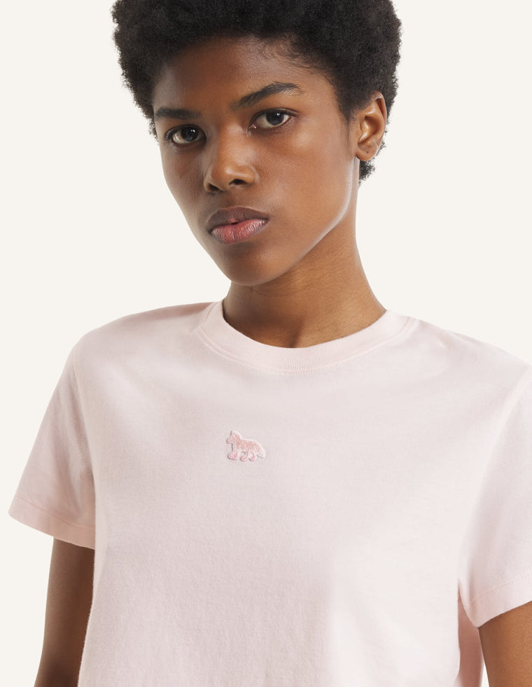 MAISON KITSUNE WOMEN'S BABY FOX BABY TEE-SHIRT-MAUVE