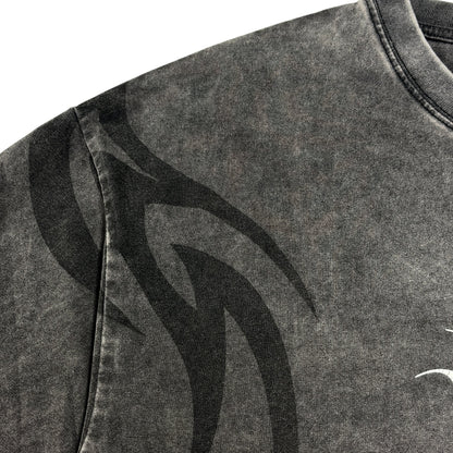 2ND CLOSET "BACK TO HELL" GOKU WASHED LS T-SHIRT-BLACK