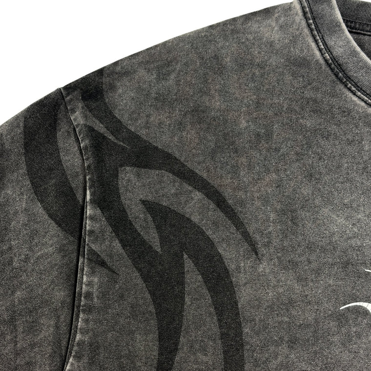 2ND CLOSET "BACK TO HELL" GOKU WASHED LS T-SHIRT-BLACK