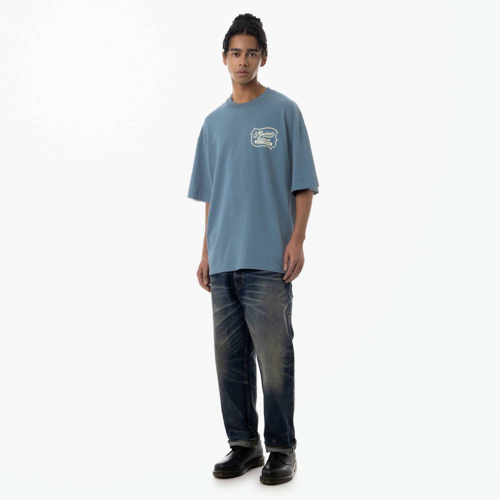 MADNESS BADGE (S) UNIFORM T-SHIRT-BLUE