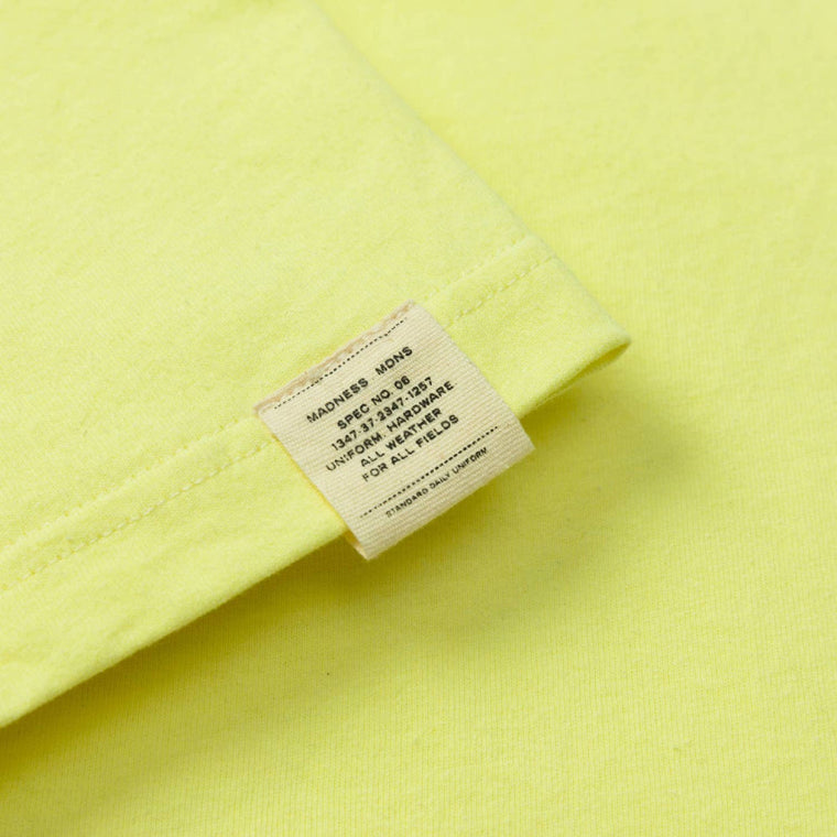 MADNESS BADGE (S) UNIFORM T-SHIRT-LIME