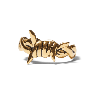 HUF BARBED WIRE RING-GOLD