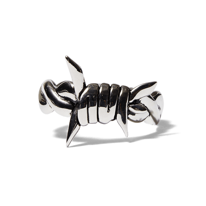 HUF BARBED WIRE RING-SILVER