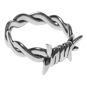 HUF BARBED WIRE RING-SILVER