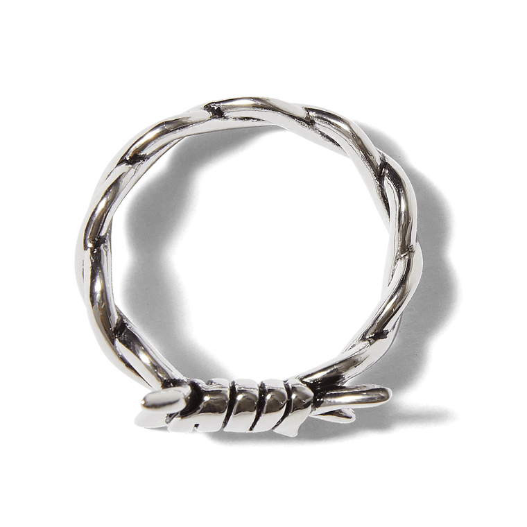HUF BARBED WIRE RING-SILVER