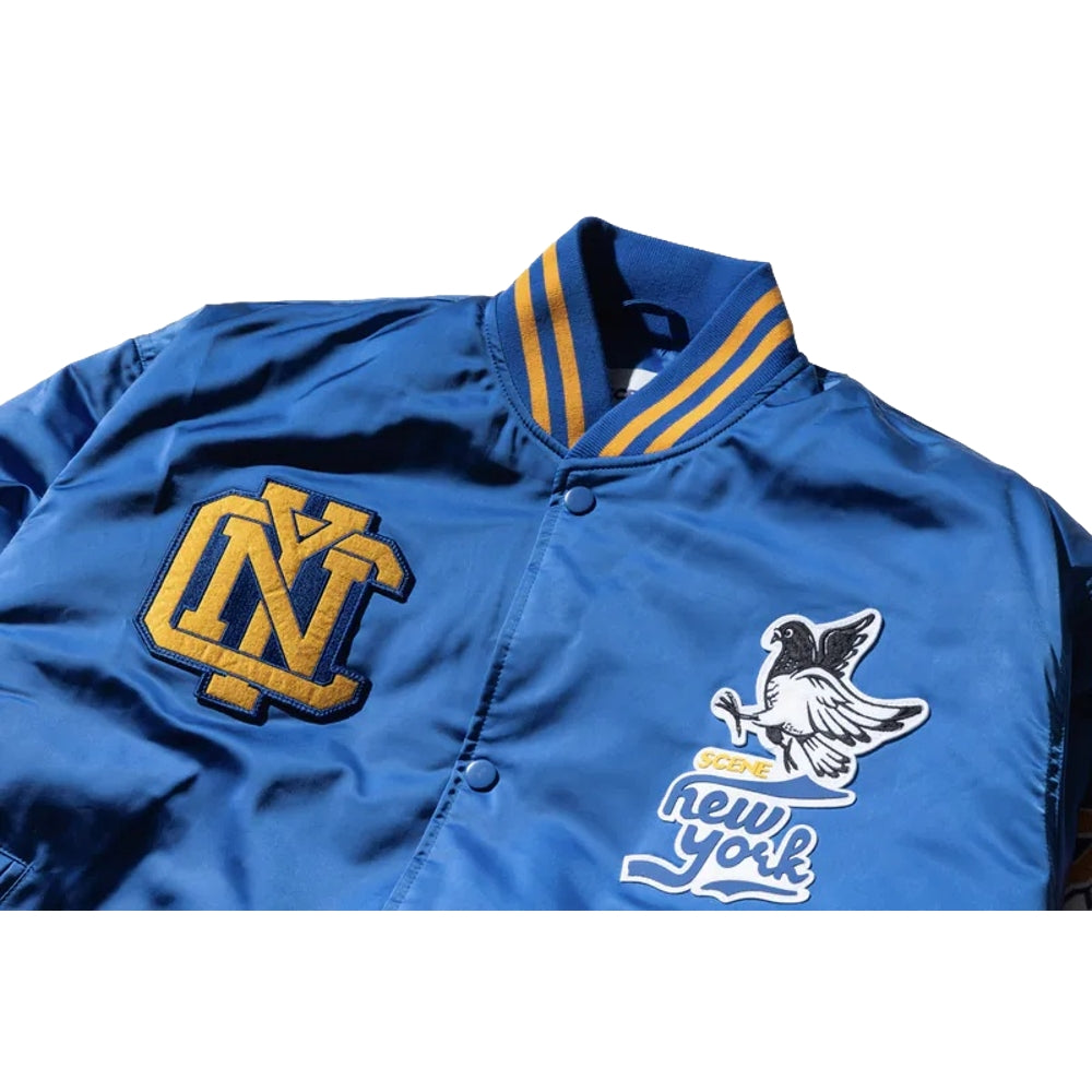 SCENE BY ICE FIRE BASEBALL JACKET _NY-NVAY BLUE