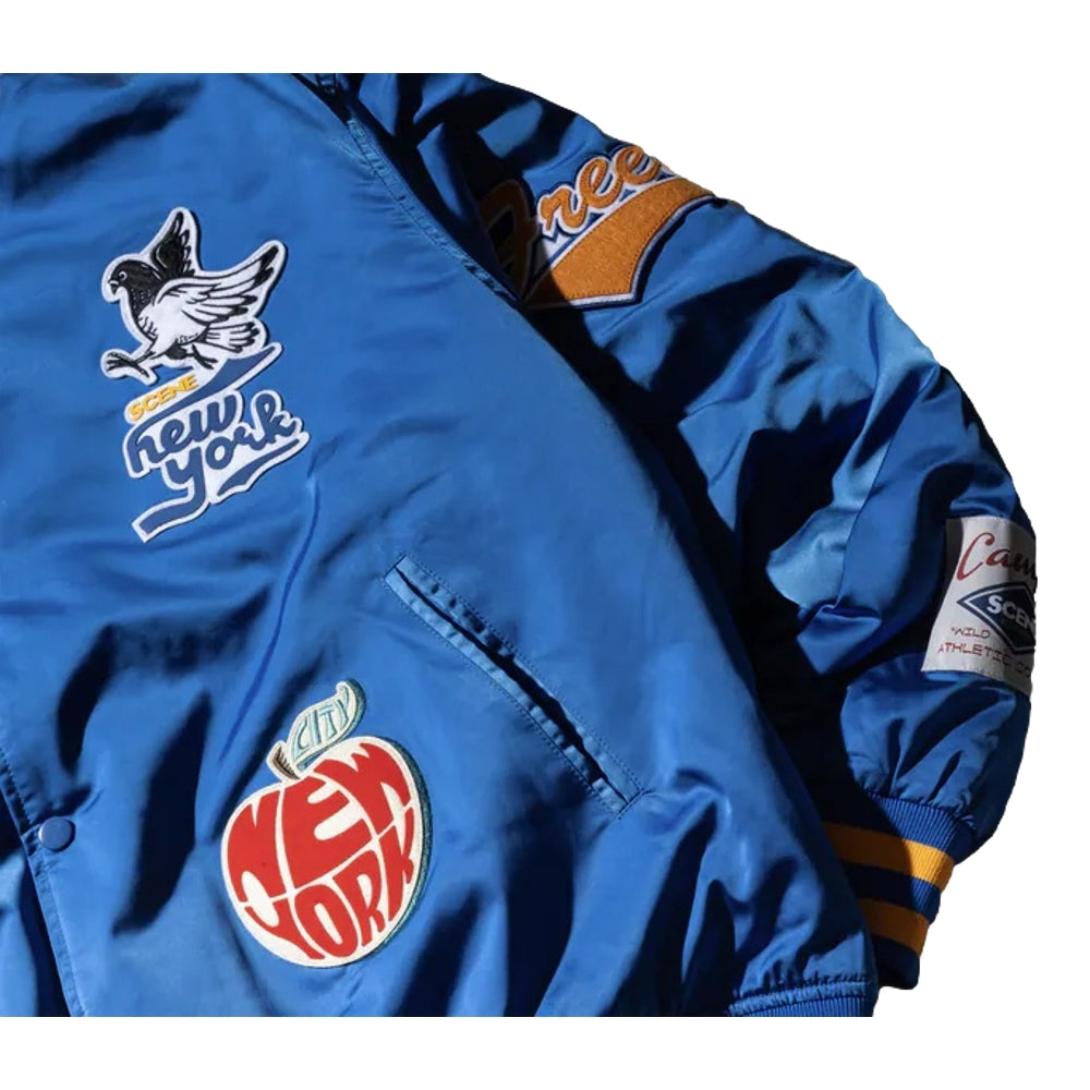 SCENE BY ICE FIRE BASEBALL JACKET _NY-NVAY BLUE