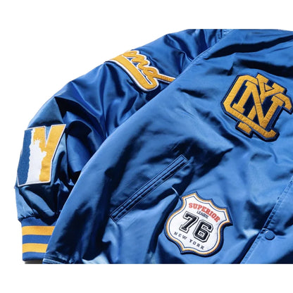 SCENE BY ICE FIRE BASEBALL JACKET _NY-NVAY BLUE