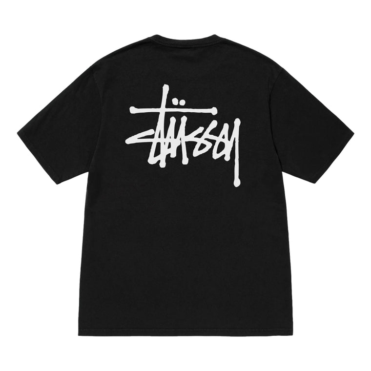 CONSIGNMENT- STUSSY BASIC STUSSY PIG. DYED TEE-BLACK