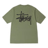 CONSIGNMENT- STUSSY BASIC STUSSY PIG. DYED TEE-ARTICHOKE