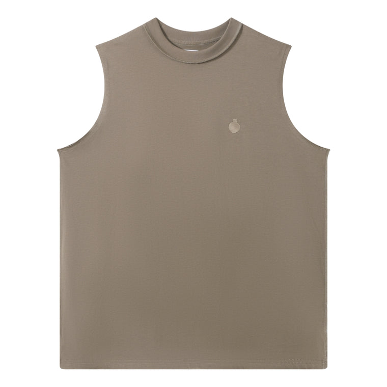 OPEN DIALOGUE BASIC VEST-BROWN