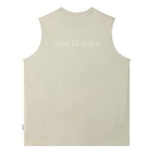 OPEN DIALOGUE BASIC VEST-CREAM