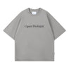 OPEN DIALOGUE BIG LOGO TEE-GREY