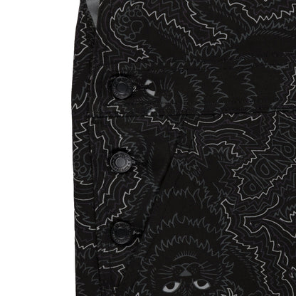 RIPNDIP BIG PUSSY ENERGY COTTON TWILL OVERALLS-BLACK