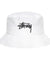 STUSSY BIG STOCK BUCKET HAT-WHITE