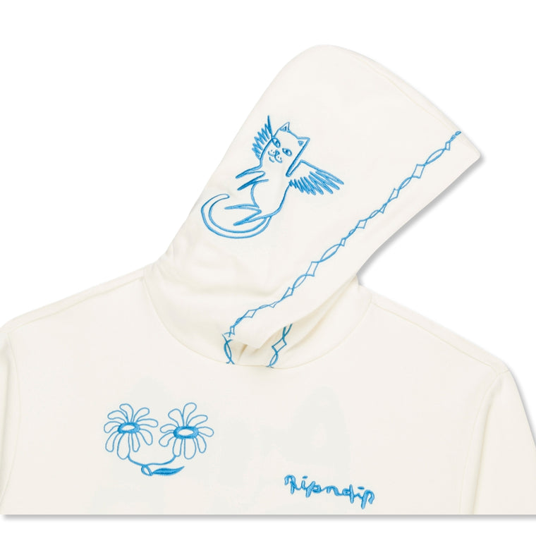 RIPNDIP BLONDED HOODIE-WHITE