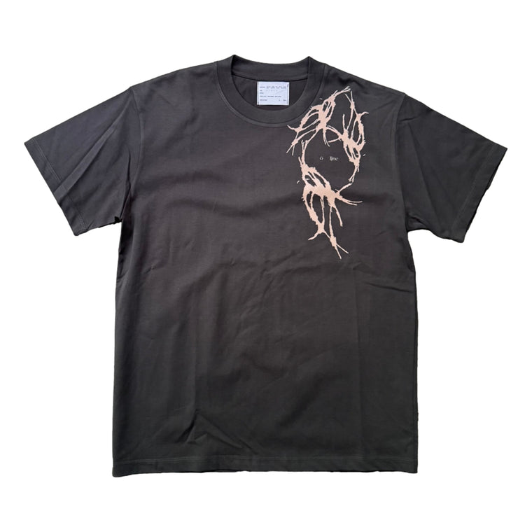 ÒLINE BLOODIED T-CHARCOAL