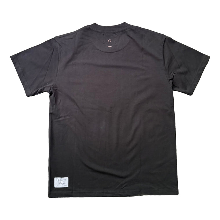 ÒLINE BLOODIED T-CHARCOAL